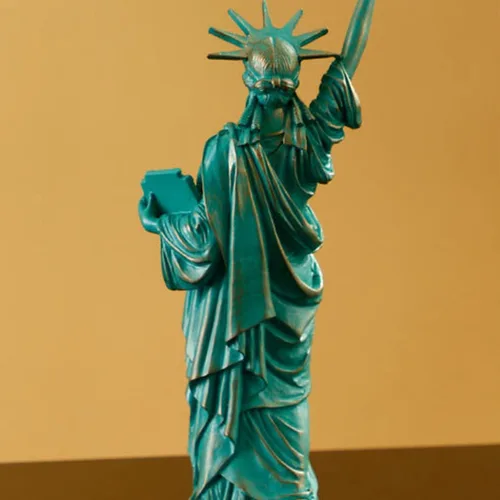 Vista 3 de Estatua de la Libertad Estatua de la Libertad Modelo de Construcción Moda Hogar Ornamento Decorativo Escultura Artesanía Escultura Creativo