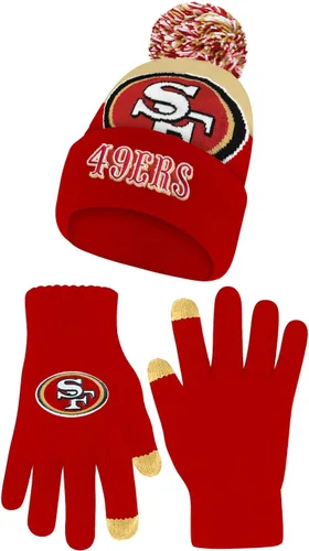 Vista 33 de Ultra Game Adults NFL Official Super Soft Winter Beanie Knit Hat With Warm Touch Screen Gloves