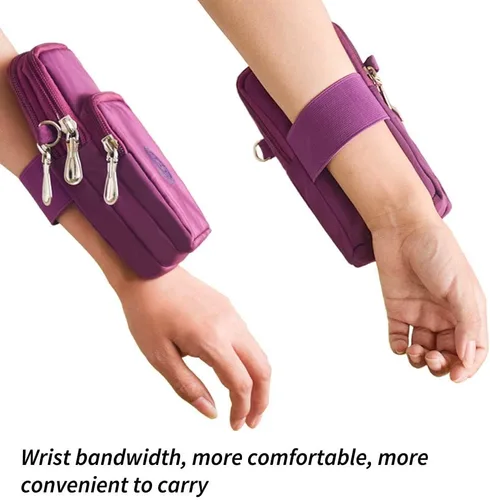 Vista 5 de WITERY Mini bolso cruzado para mujer, bolso de muñeca para teléfono celular, bolso de hombro para mujer, cartera de bolsillo múltiple para mujer
