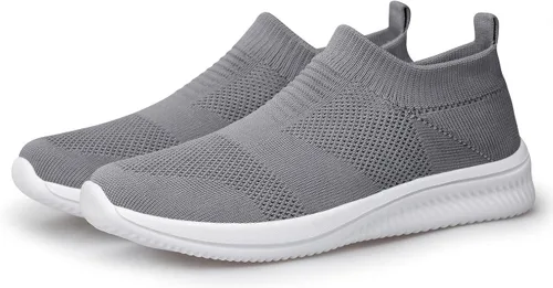 Vista 10 de Vidbiv - Tenis casuales para caminar para hombre, transpirables, ligeros, cómodos, de malla