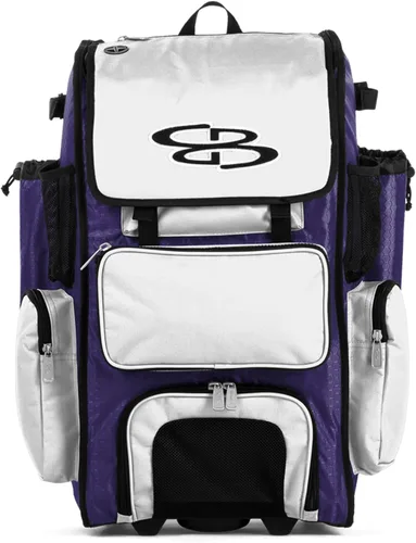 Vista 80 de Boombah Rolling Superpack - Bolsa para equipo de béisbol/sóftbol, varios colores, mango telescópico y capacidad para 4 murciélagos, versión