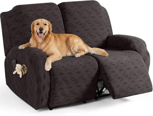 Vista 65 de TAOCOCO Funda para Reclinable de 3 Piezas, Fundas para Silla Reclinable, Funda Elástica de Jacquard para Silla Reclinable, Protector de Muebles