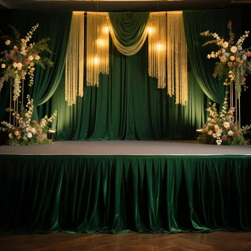 Vista 12 de Efavormart - Cubierta de escenario plegable de poliéster para plataforma de boda, color negro, 16 pulgadas x 10 pies