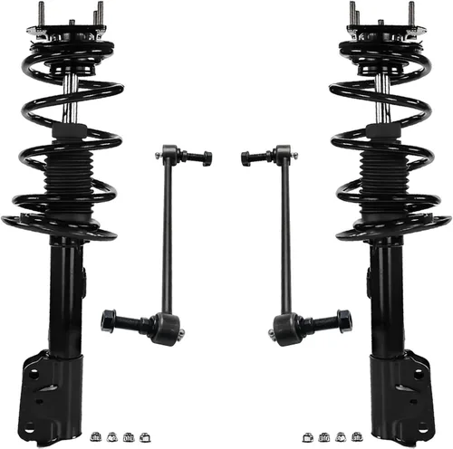 Vista 53 de Detroit Axle - Kit de 4 piezas de puntales delanteros para Toyota Highlander 2001 2002 2003, enlaces de barra antivuelco estabilizadores y puntales