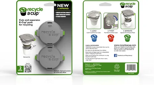 Vista 2 de Medelco Recycle A Cup - Herramienta de reciclaje de cápsulas de café o té, compatible con K-Cups - La mejor herramienta de reciclaje de cápsulas