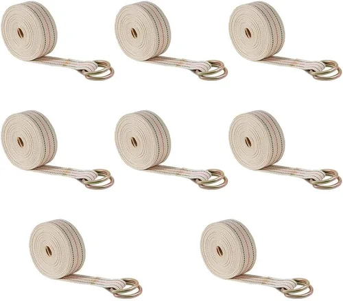 Vista 8 de Mytee Products Paquete de 2 correas móviles de piano de 2 pulgadas x 20 pies con hebilla de rodillo, hecha de correas de algodón