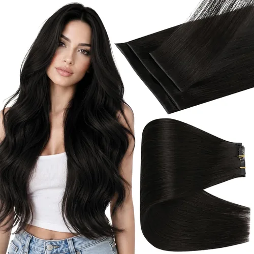 Vista 14 de Full Shine Extensiones de cabello sin costuras de inyección con clip