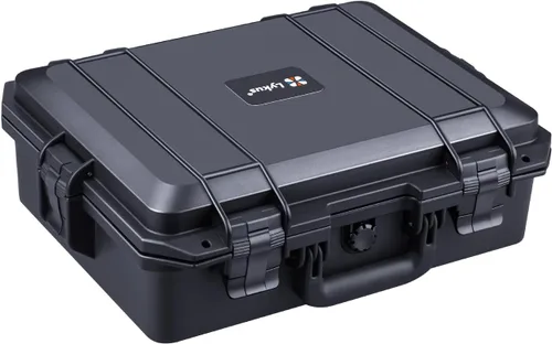 Vista 10 de Lykus HC-3520 - Funda rígida impermeable con espuma, tamaño interior 12.8 x 11.1 x 5.75 pulgadas