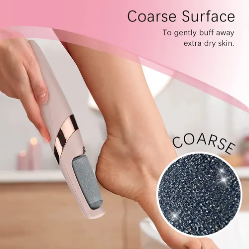 Vista 4 de Paquete de 6 rodillos de repuesto compatibles con Finishing Touch Flawless Pedi lima de herramientas eléctricas incluye un cepillo de limpieza