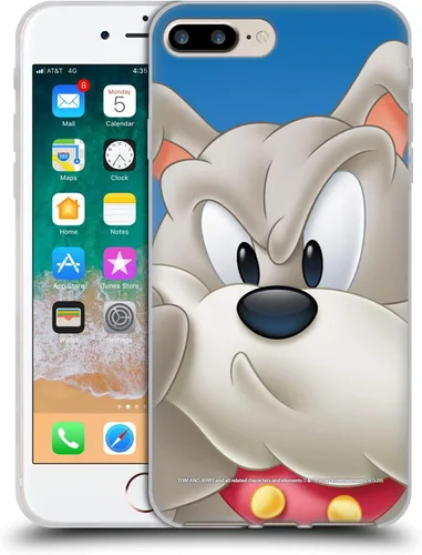Vista 51 de Head Case Designs Funda de gel de cara completa con licencia oficial de Tom y Jerry Jerry [protección de grado militar] compatible con Apple iPhone