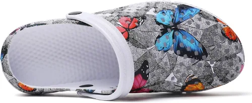 Vista 5 de Womens Clogs Shoes Unisex Summer Garden Clogs Shoes Non-Slip Quick Drying Sandals Casual Slippers