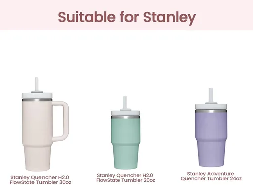 Vista 4 de Uvafly Botas de silicona para Stanley, protector inferior de copa, accesorios para Stanley Quencher H2.0 FlowState Tumbler 20oz30ozStanley Adventure