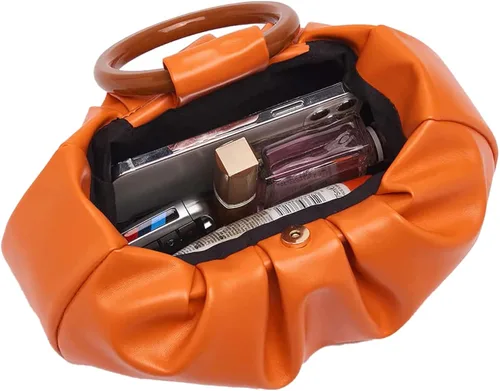Vista 2 de Verdusa Bolso de mano pequeño fruncido para mujer