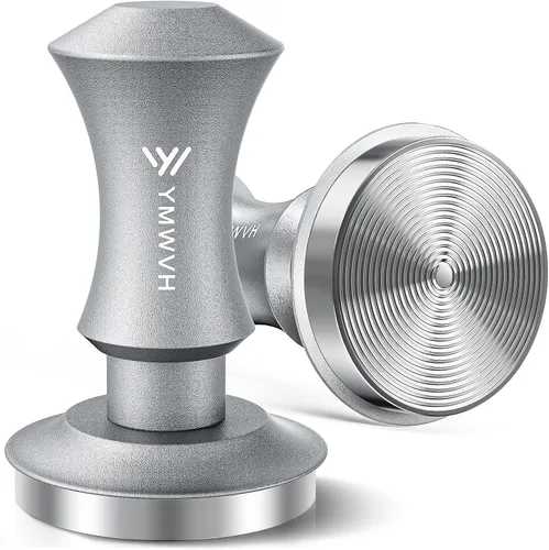Vista 11 de Tamper de espresso de 51 mm, tamper de café barista premium con muelles de repuesto de 20 lb/30 lb y base ondulada 100% de acero inoxidable, presión