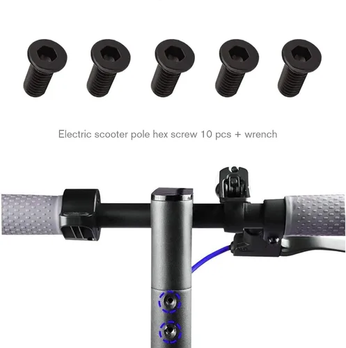 Vista 5 de Create idea Tornillos hexagonales para manillar de scooter eléctrico M5 con llave para patineta, accesorios compatibles con Xiaomi M365 1S Essential