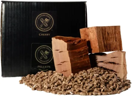 Vista 7 de Cutting Edge Firewood Briquetas de madera de manzano para barbacoa – Briquetas de ahumado de madera dura totalmente natural para parrillas