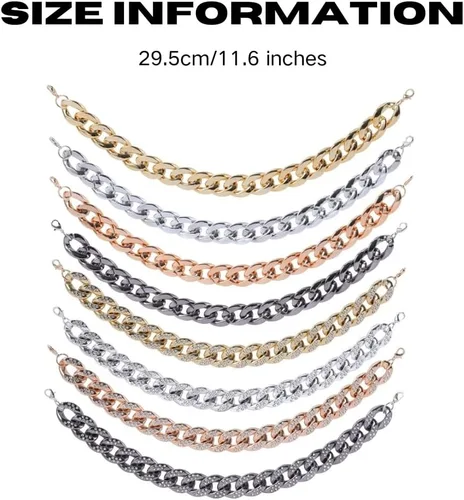 Vista 2 de 8 cadenas de sombrero de camionero chapadas en oro con diamantes de imitación, accesorio de sombrero de hip hop para hombres y mujeres, cadenas