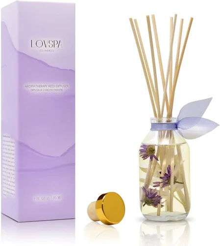 Vista 22 de Set de difusor de cañas, difusor de aceite perfumado con aroma a ámbar romántico y varillas, accesorios de fragancia para el hogar para decorar