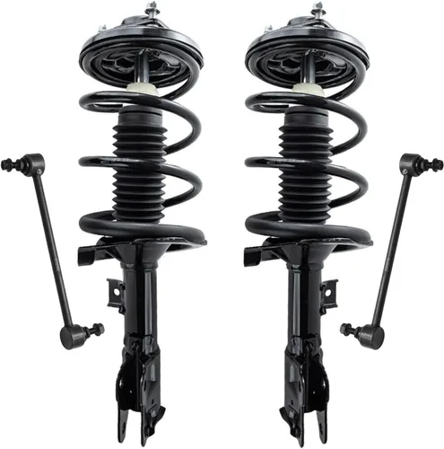 Vista 44 de Detroit Axle - Kit de 4 piezas de puntales delanteros para Toyota Highlander 2001 2002 2003, enlaces de barra antivuelco estabilizadores y puntales