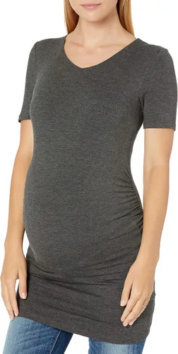 Vista 2 de Tienda Essentials Camiseta de maternidad de manga corta con cuello en V para mujer paquete de 2
