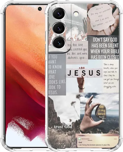 Vista 58 de Funda de collage estético para Samsung Galaxy S21, patrón de citas positivas, funda de TPU suave de moda compatible con Galaxy S21