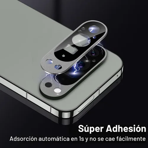 Vista 5 de YWXTW Protector de lente de cámara para Google Pixel 9 Pro XL 2024 (no para 9 Pro), [cobertura completa de metal] Protector de pantalla de vidrio
