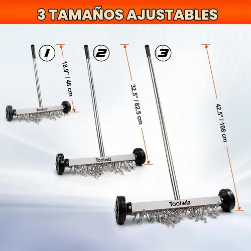 Vista 5 de Toolwiz Barredora magnética rodante de 15" barredora magnética rodante
