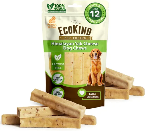 Vista 29 de EcoKind Premium Gold Yak Cheese Masticables para Perros del Himalaya, golosinas saludables para perros pequeños, totalmente naturales, masticables