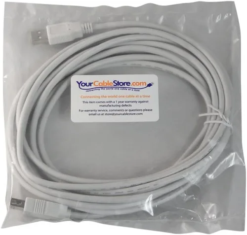 Vista 2 de Your Cable Store Cable de extensión USB 2.0 de 15 pies