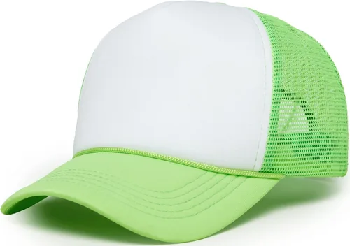 Vista 22 de Funky Junque Sombrero de camionero ligero Snapback de espuma de malla en Negro/Negro