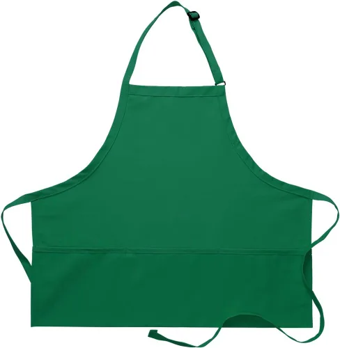Vista 19 de DayStar Apparel Delantal con peto de 3 bolsillos de alta calidad con cuello ajustable y lazos extralargos, estilo 200