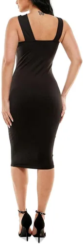 Vista 2 de bebe Vestido midi asimétrico con junta tórica para mujer