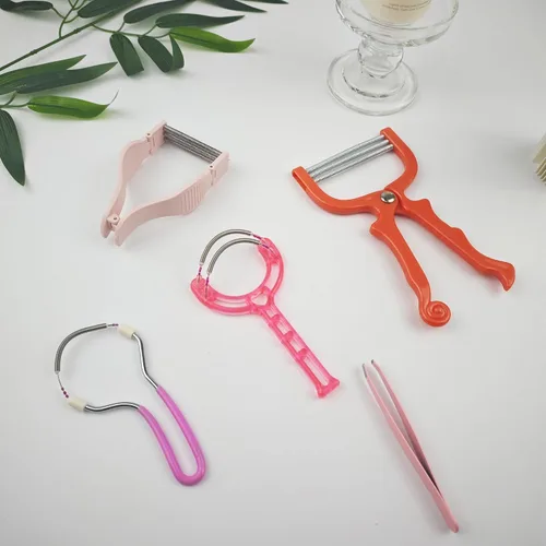 Vista 5 de Removedor de vello de primavera - Kit de depilación facial 5 en 1, depilación facial para mujeres, removedor de pelo de pinzas de resorte