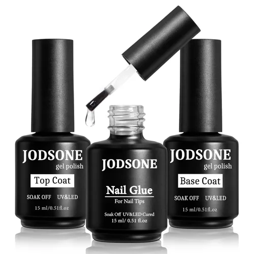 Vista 16 de JODSONE 15 ml de esmalte de uñas en gel, capa base, brillo, secado rápido, duradero, se elimina con remojo, transparente, sin necesidad de limpieza