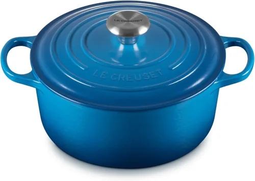 Vista 11 de Le Creuset Horno holandés redondo Signature de hierro fundido esmaltado, 4.5 cuartos de galón., Artichaut