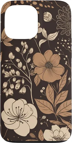 Vista 24 de Hazelnut Brown Wildflower Floral Flower Design Case for iPhone 17