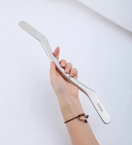 Vista 3 de STICKON Juego de herramientas de raspador muscular Gua Sha de acero inoxidable, herramientas raspadoras de masaje Gua Sha para terapia física