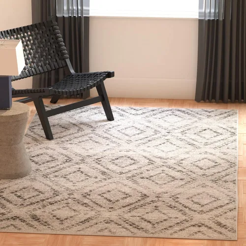 Vista 22 de SAFAVIEH Colección Adirondack Alfombra Decorativa - 2'6" x 4', Negro y Marfil, Diseño Moderno Desgastado, No Desprende Pelusa y Fácil Cuidado, Ideal