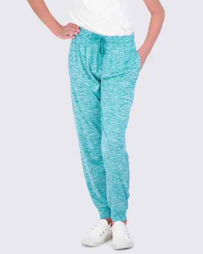 Vista 3 de Real Essentials Paquete de 3 pantalones deportivos Dry-Fit para niñas, pantalones deportivos suaves y activos con bolsillos y cordón