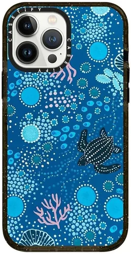 Vista 239 de CASETiFY Funda Impact para iPhone 13 [Protección contra caídas de grado militar 4X de 8.2 pies/Compatible con Magsafe] - #1 Mom - Transparente