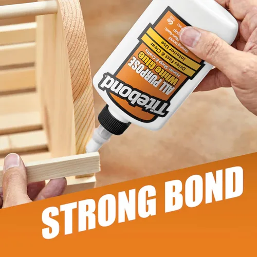 Vista 4 de Titebond pegamento multiusos blanco, para el hogar, taller, escuela y manualidades, versátil, se seca rápido y transparente, fácil de usar, limpieza