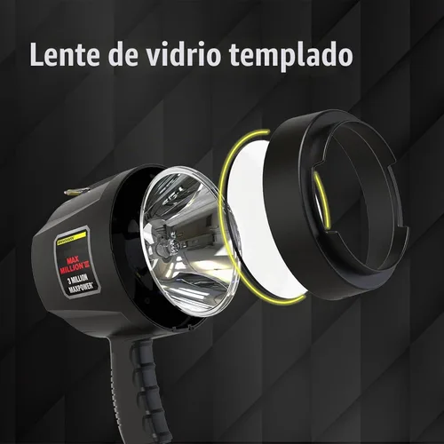 Vista 2 de 800-2301-0 Max Million III con foco de bombilla halógena de 12 V CC y cargador