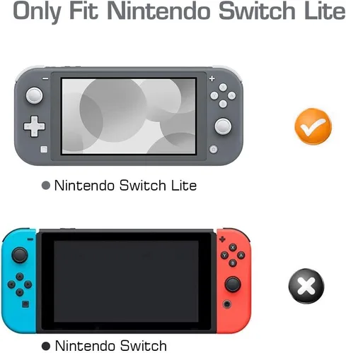 Vista 9 de MoKo - Funda compatible con Nintendo Switch Lite, funda protectora de silicona, funda antiarañazos, con absorción de golpes, antideslizante