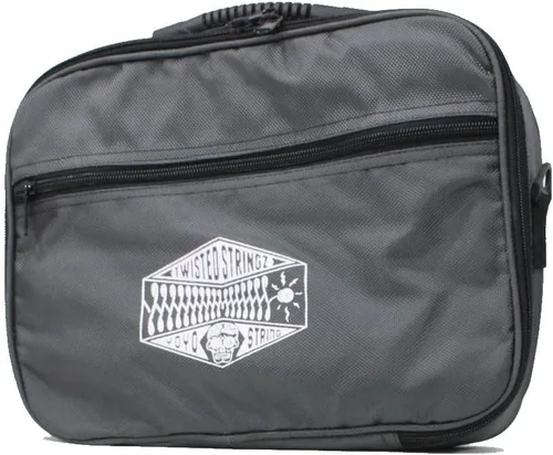 Vista 7 de Twisted Stringz Bolsa de Yo-Yo Deluxe - Estuche de transporte YoYo - Capacidad para 12 yoyos- Correa de hombro de triple puntada - Gráficos dobles