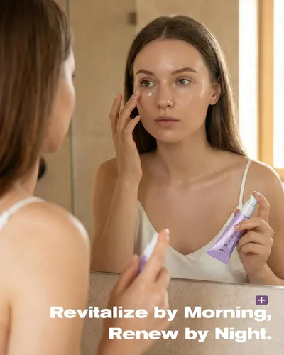 Vista 3 de Crema de ojos con 8% de cafeína y crema de retinol para reducir las ojeras, la hinchazón, las arrugas y las líneas finas, suero antienvejecimiento