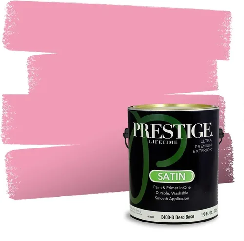 Vista 150 de Prestige Paints Pintura exterior e imprimación en uno, 1 galón, plano, coincidencia comparable de Valspar* Amber Rose*