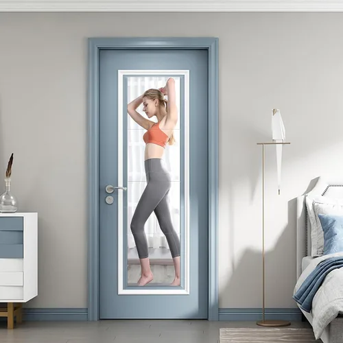 Vista 11 de JEOYOO Espejo de Pared de Cuerpo Entero, Espejos para Puerta, Espejo Acrílico Económico, Espejos de Gimnasio Irrompibles para Gimnasio en Casa