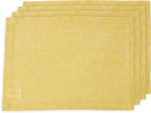 Vista 34 de Solino Home Athena - Juego de 4 manteles individuales cuadrados de lino natural claro de 14 x 14 pulgadas, manteles individuales 100 % lino puro