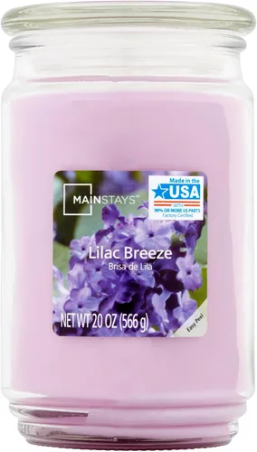 Vista 2 de Mainstays - Velas perfumadas de 20 onzas, paquete de 3 unidades (brisa lila)