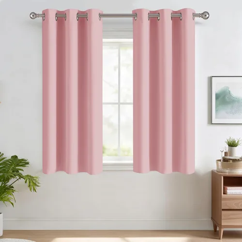 Vista 28 de RYB HOME - Cortinas para armario de 36 pulgadas, cortinas para oscurecer la habitación con ojales resistentes a la oxidación, cortinas de Aqua